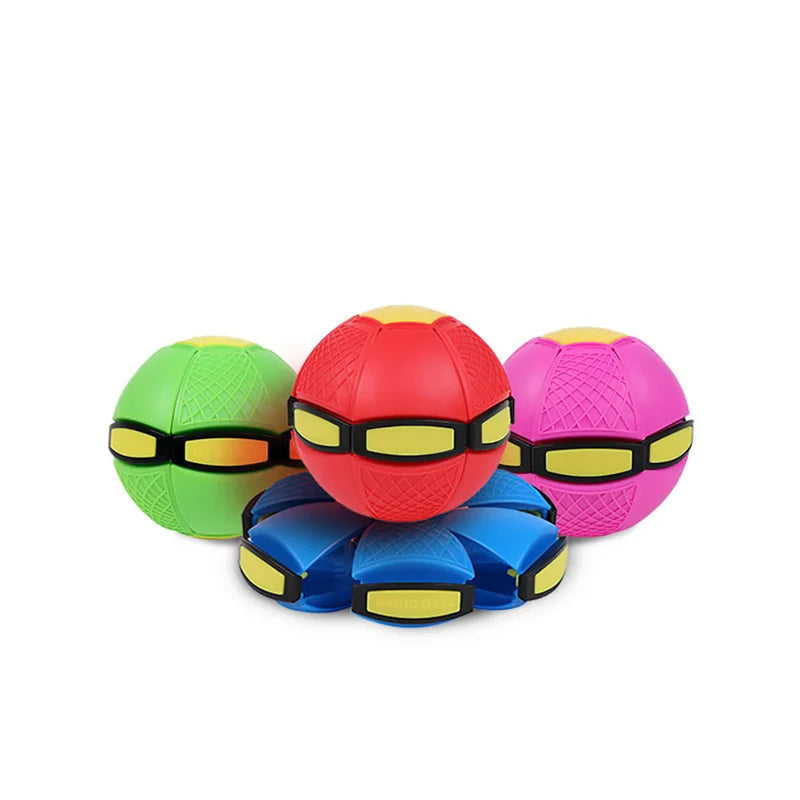 Frisbee Elastic Ball Novel Deformation Toy Outdoor Sports Toy Magic Beach Garden Frisbee Ball Parent-Child Gathering Game