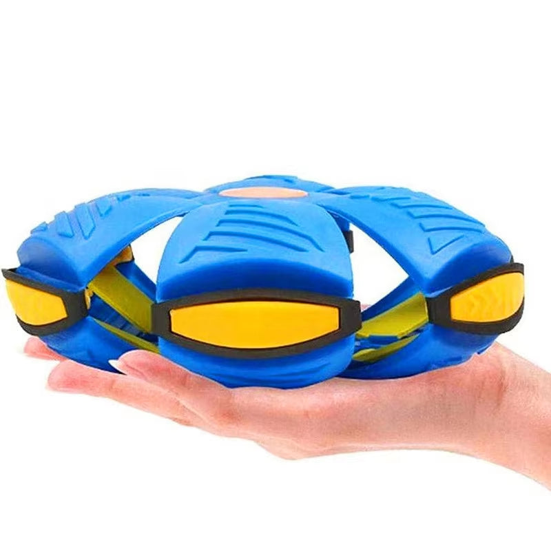 Frisbee Elastic Ball Novel Deformation Toy Outdoor Sports Toy Magic Beach Garden Frisbee Ball Parent-Child Gathering Game