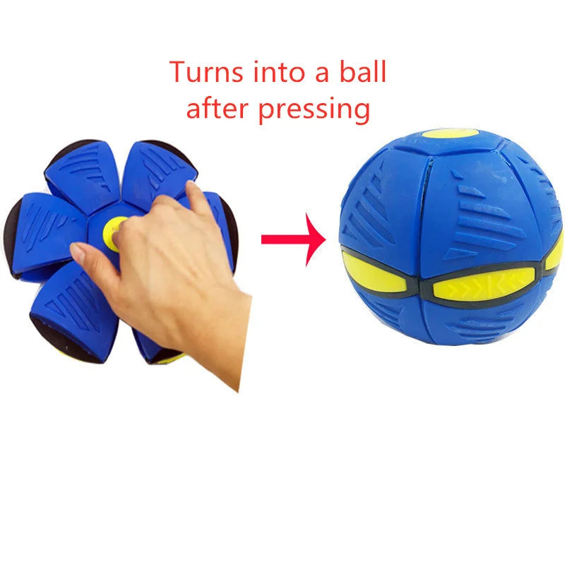 Frisbee Elastic Ball Novel Deformation Toy Outdoor Sports Toy Magic Beach Garden Frisbee Ball Parent-Child Gathering Game