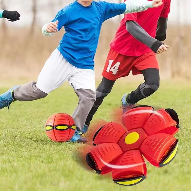 Frisbee Elastic Ball Novel Deformation Toy Outdoor Sports Toy Magic Beach Garden Frisbee Ball Parent-Child Gathering Game