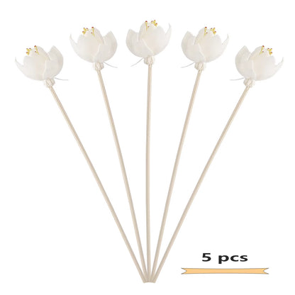 3Pcs Flower Rattan Reeds Fragrance Diffuser Non-Fire Replacement Refill Sticks Home Aromatic Incense
