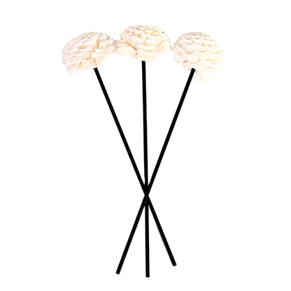 3Pcs Flower Rattan Reeds Fragrance Diffuser Non-Fire Replacement Refill Sticks Home Aromatic Incense