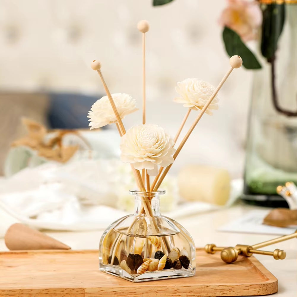 3Pcs Flower Rattan Reeds Fragrance Diffuser Non-Fire Replacement Refill Sticks Home Aromatic Incense
