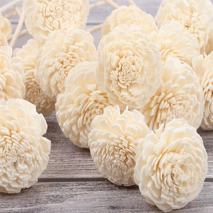 3Pcs Flower Rattan Reeds Fragrance Diffuser Non-Fire Replacement Refill Sticks Home Aromatic Incense